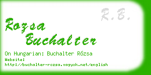 rozsa buchalter business card